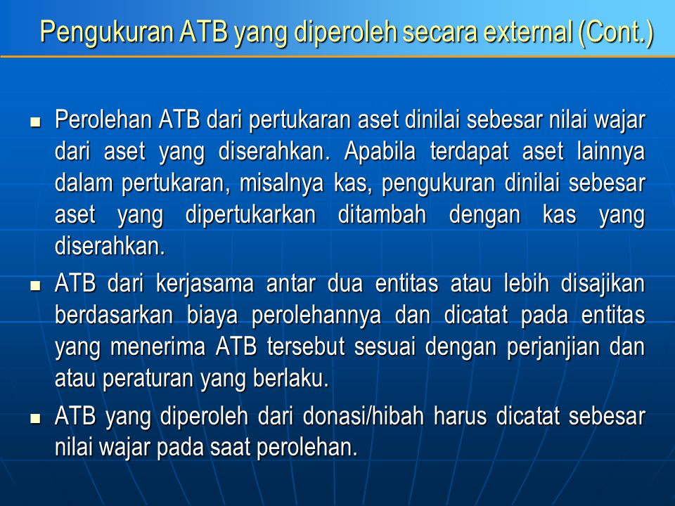 Pengukuran ATB yang diperoleh secara external (Cont.)