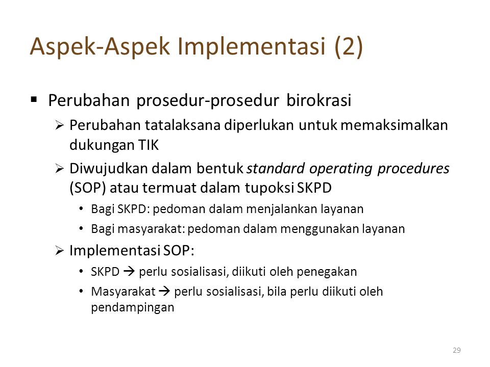 Aspek-Aspek Implementasi (2)