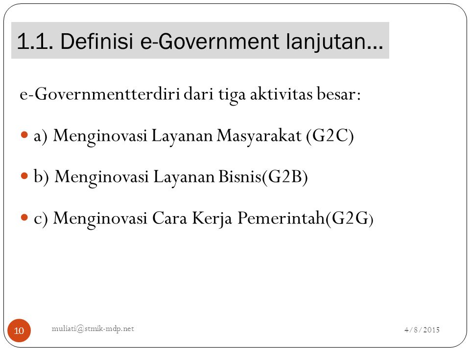 1.1. Definisi e-Government lanjutan…