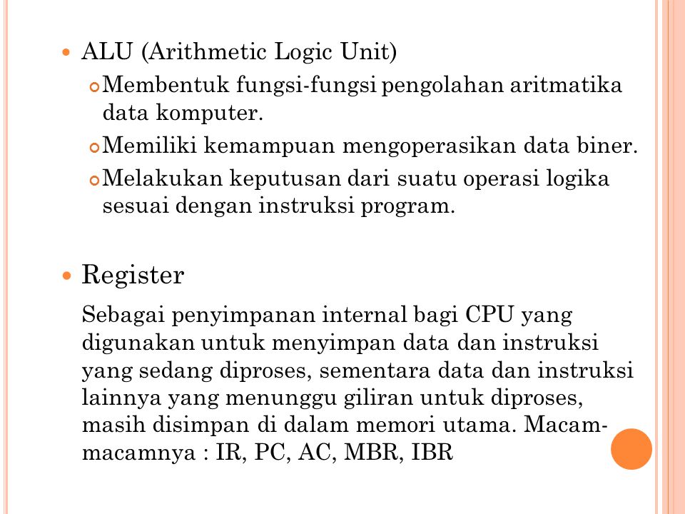 ALU (Arithmetic Logic Unit)