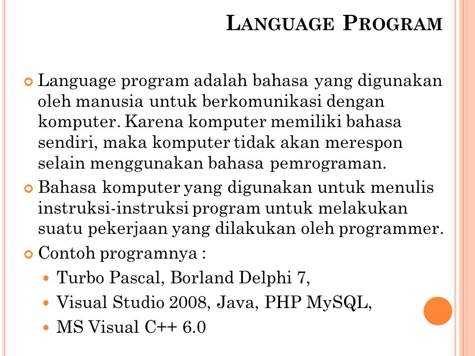 Language Program