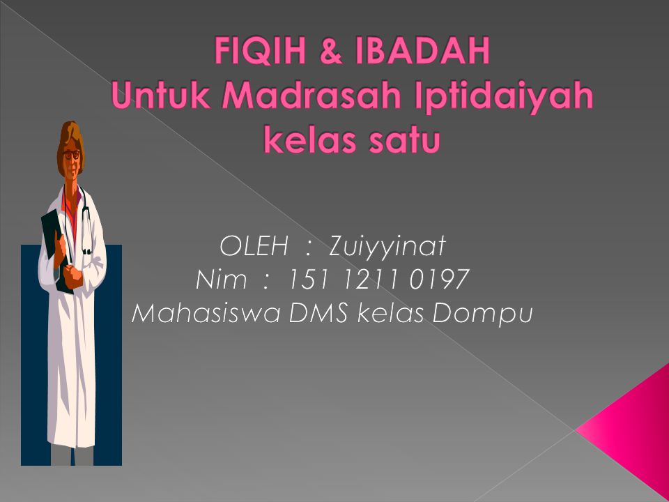 FIQIH & IBADAH Untuk Madrasah Iptidaiyah kelas satu