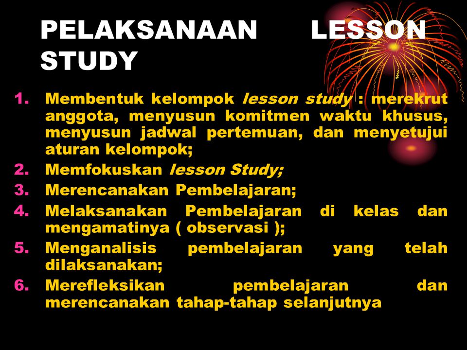 PELAKSANAAN LESSON STUDY
