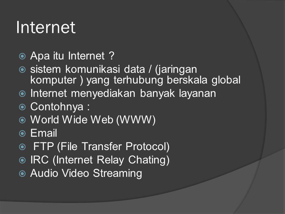Internet Apa itu Internet