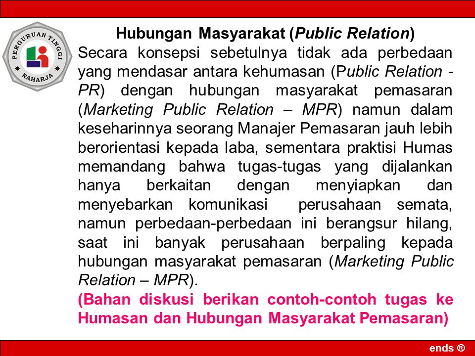 Hubungan Masyarakat (Public Relation)