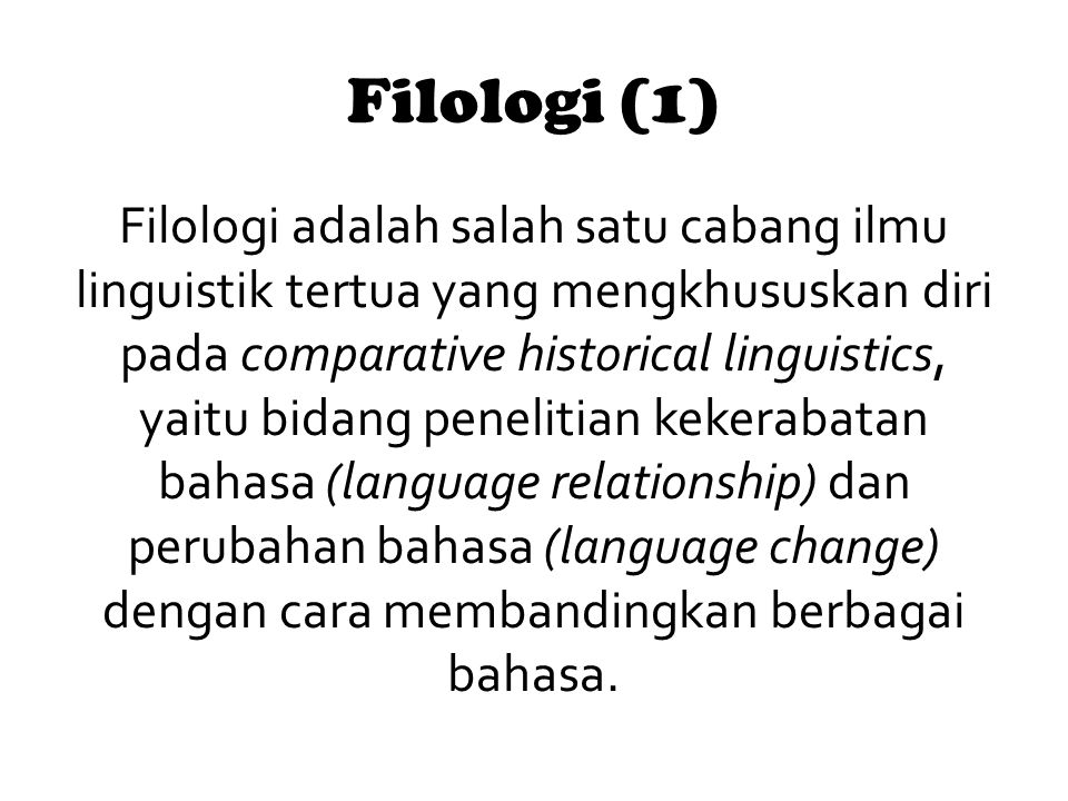 Filologi (1)