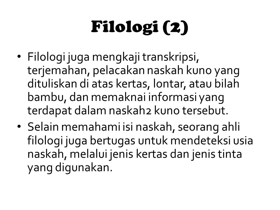 Filologi (2)