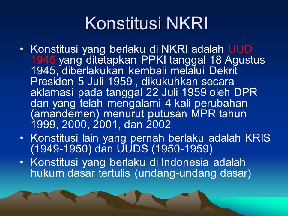 Konstitusi NKRI