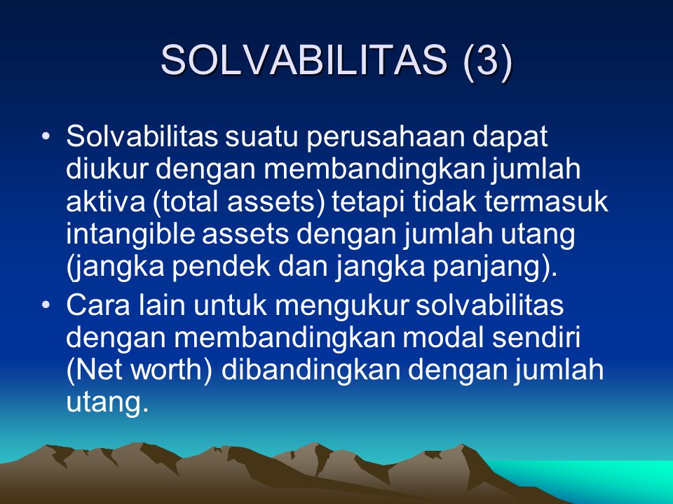 SOLVABILITAS (3)