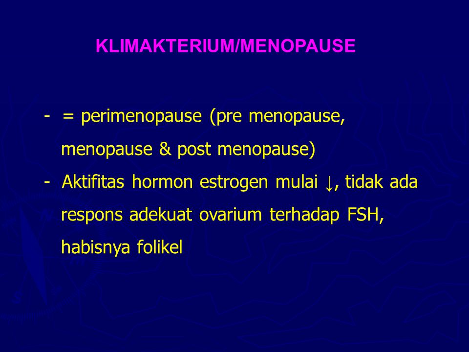 KLIMAKTERIUM/MENOPAUSE