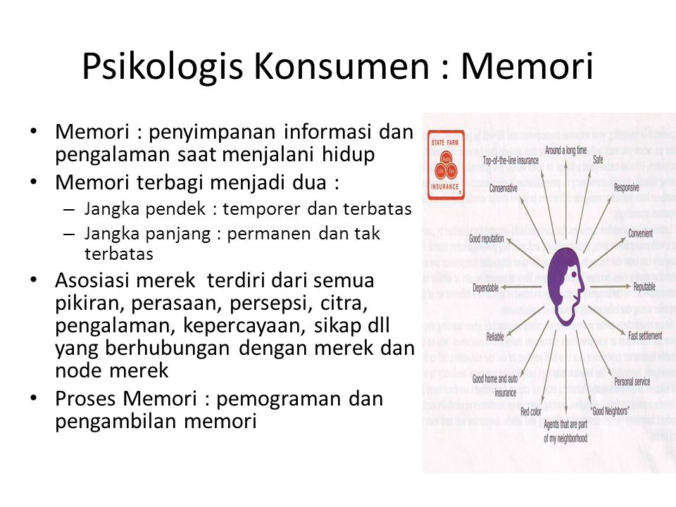 Psikologis Konsumen : Memori