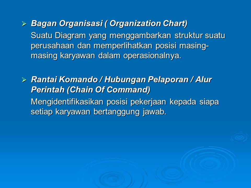 Bagan Organisasi ( Organization Chart)