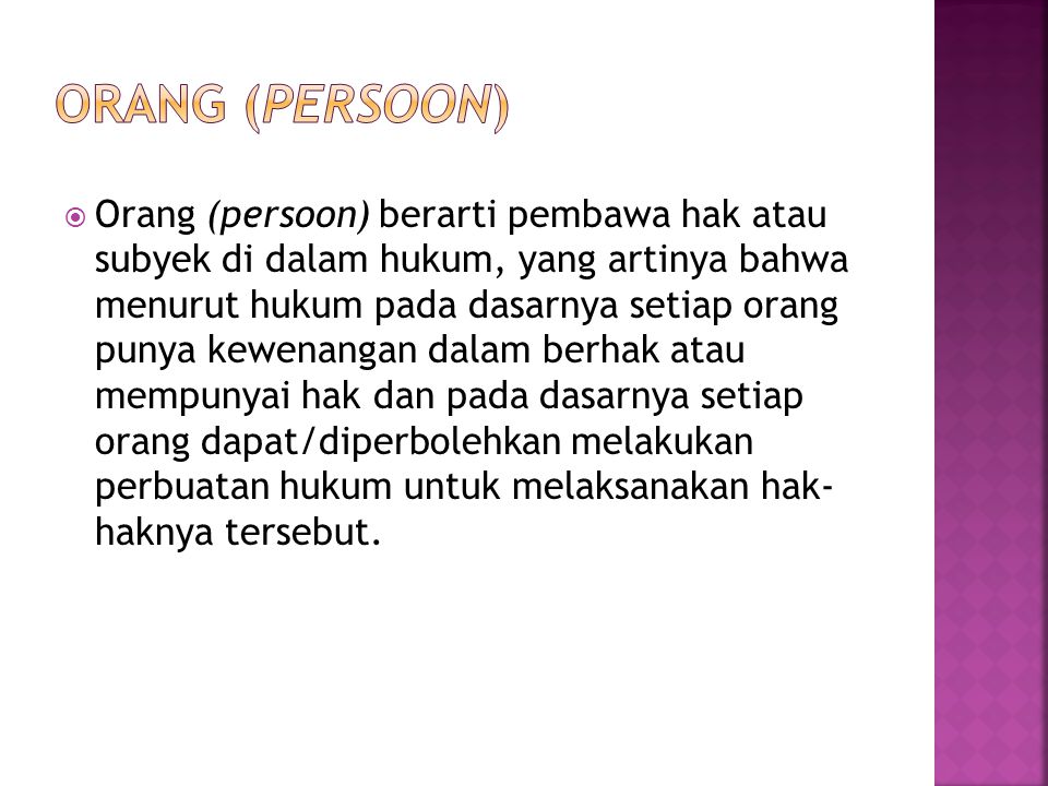 Orang (persoon)