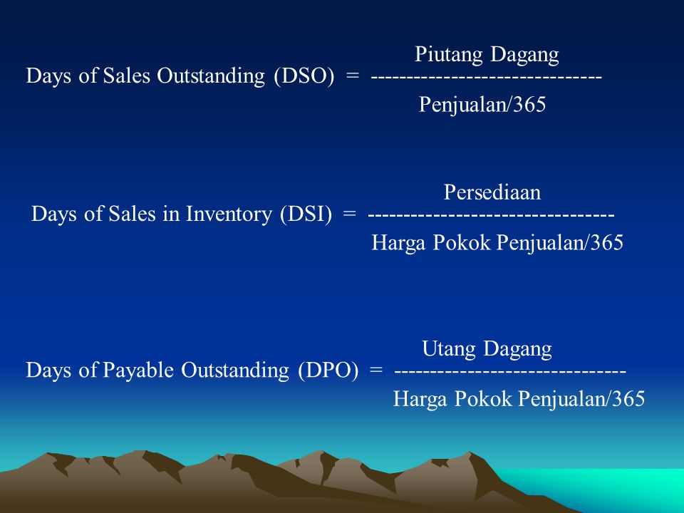 Days of Sales Outstanding (DSO) =