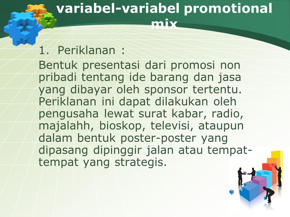 variabel-variabel promotional mix
