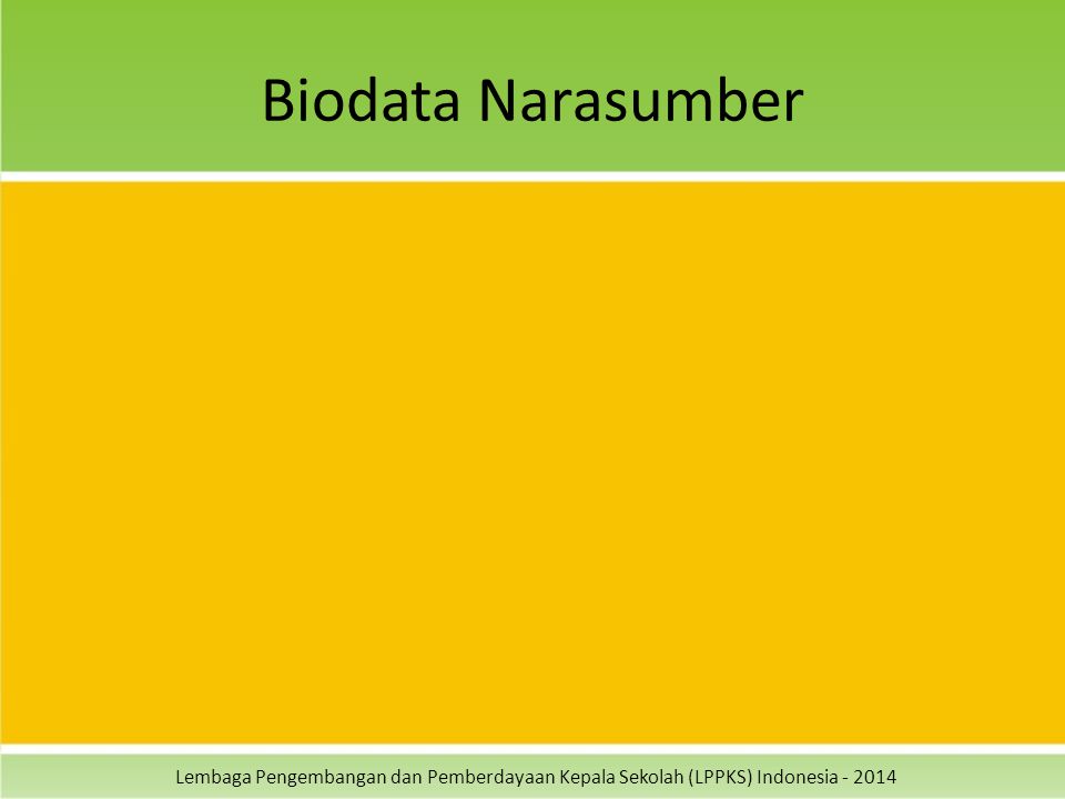Biodata Narasumber
