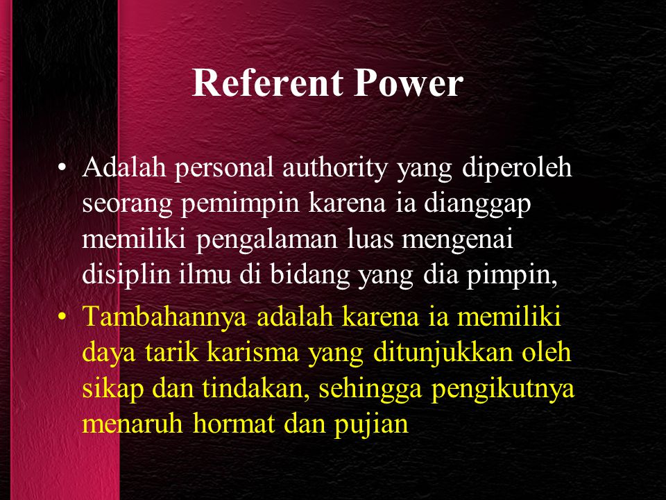 Referent Power