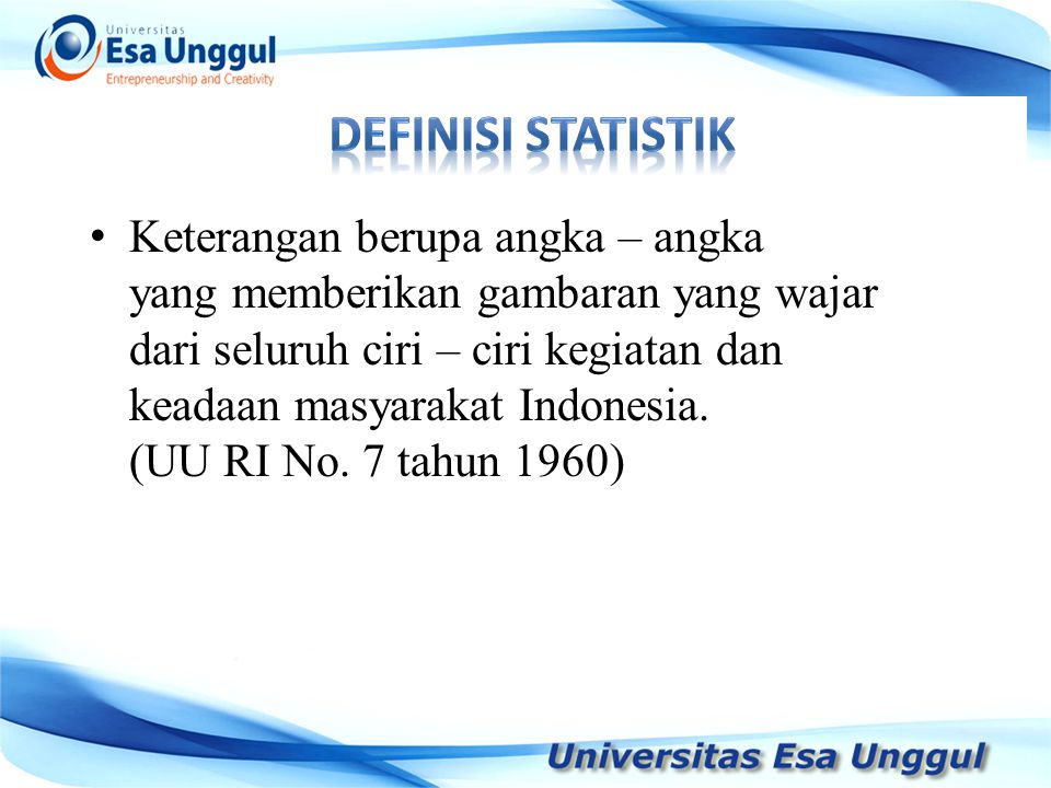 Definisi statistik