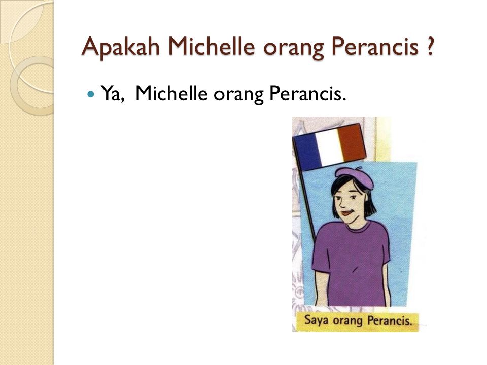 Apakah Michelle orang Perancis