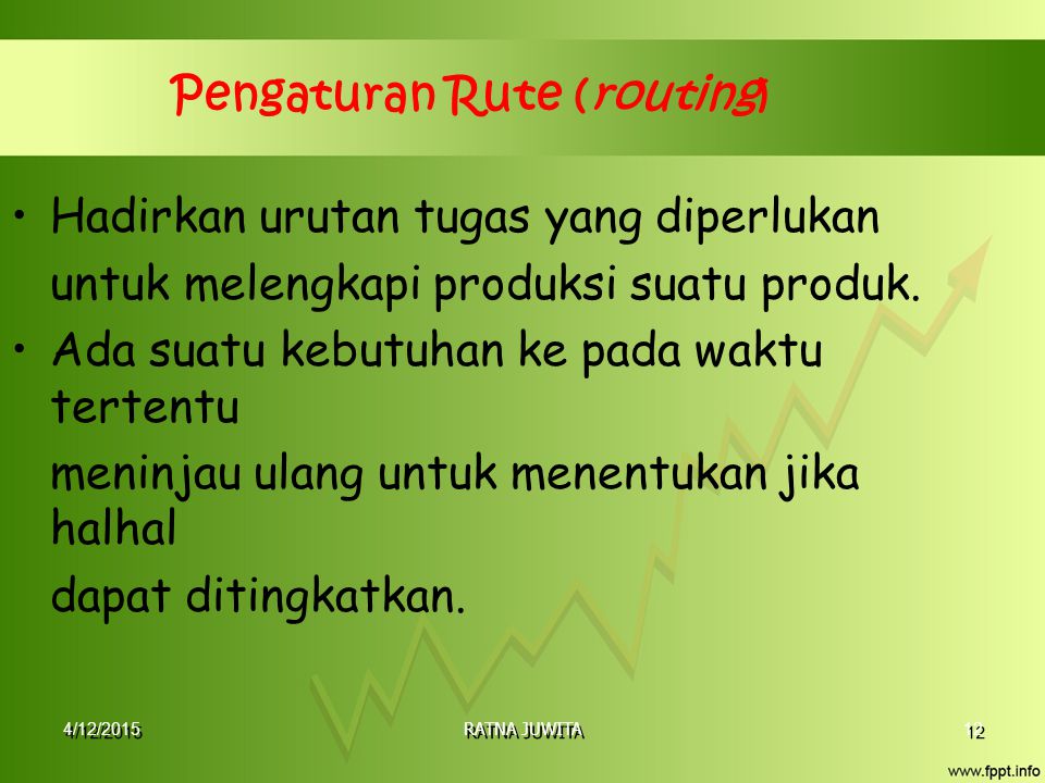 Pengaturan Rute (routing)