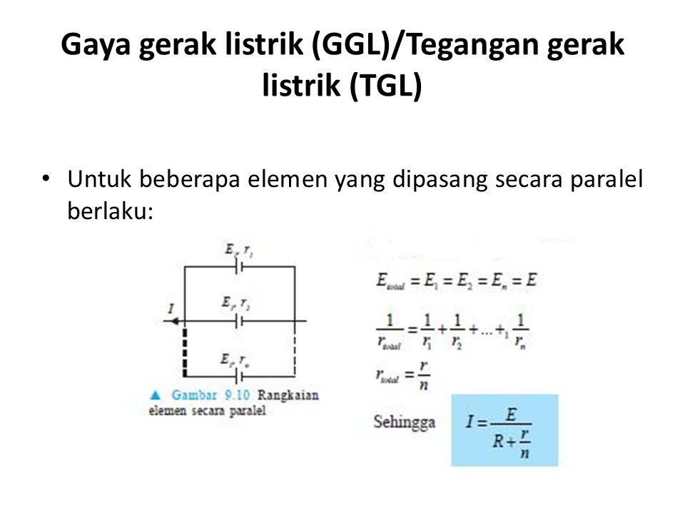 Gaya gerak listrik (GGL)/Tegangan gerak listrik (TGL)