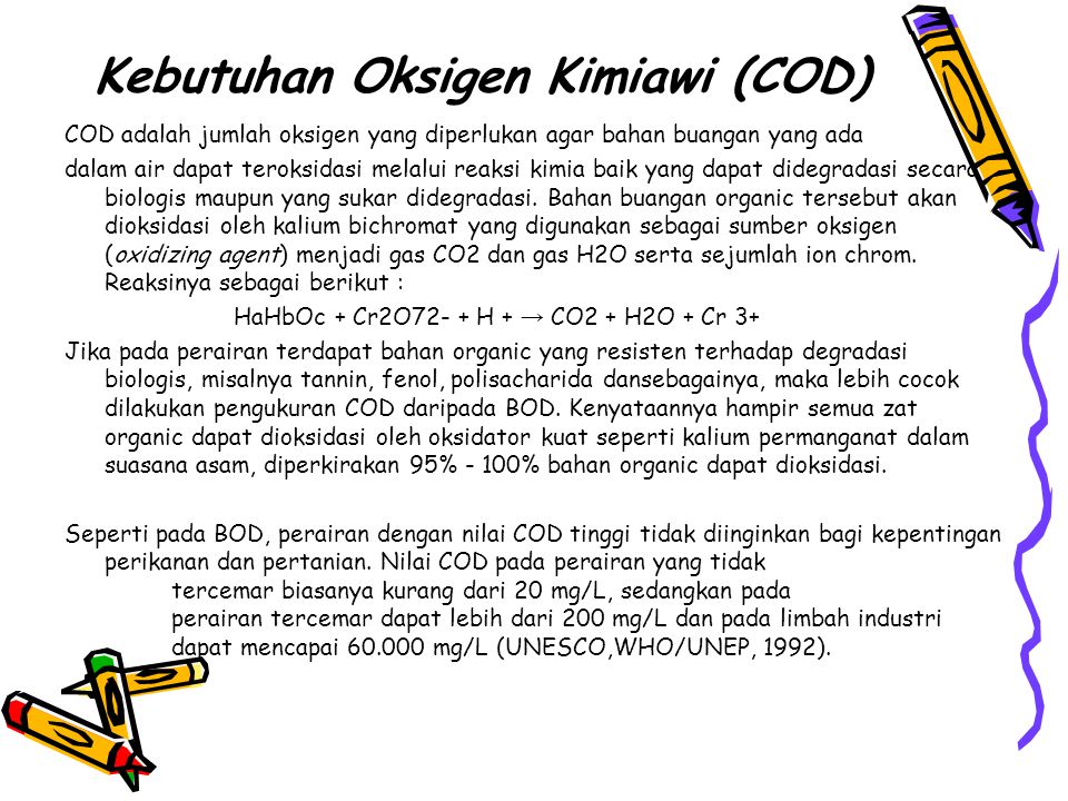 Kebutuhan Oksigen Kimiawi (COD)
