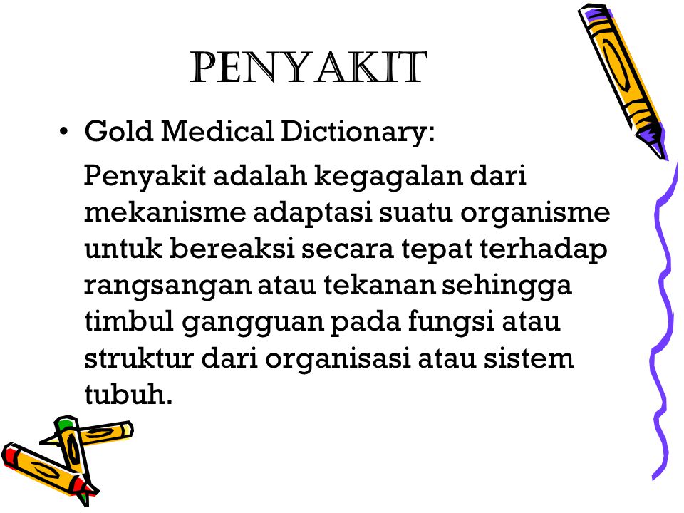 Penyakit Gold Medical Dictionary: