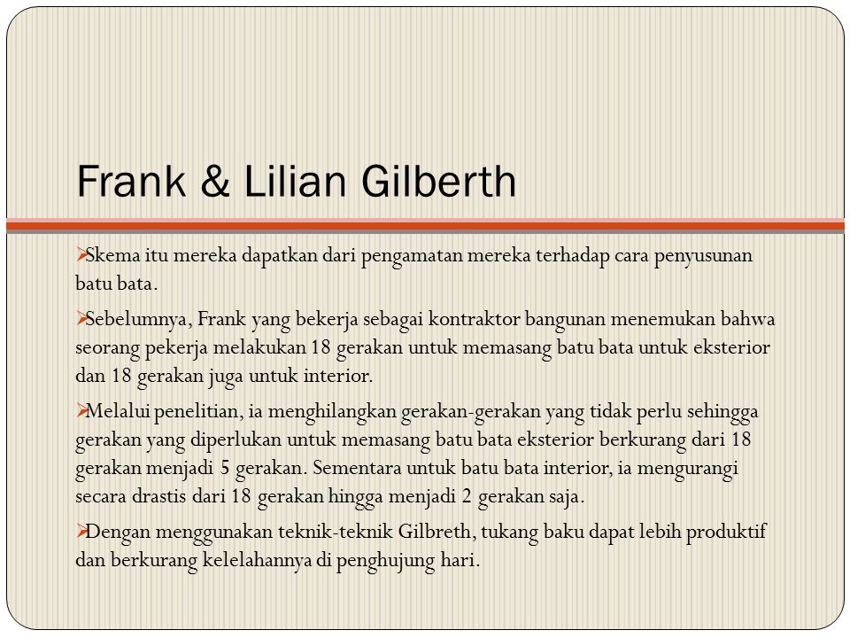 Frank & Lilian Gilberth