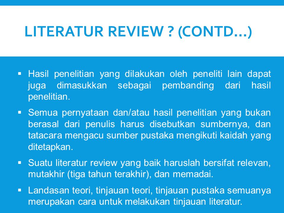 Literatur Review (Contd…)