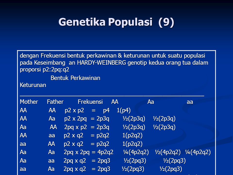 Genetika Populasi (9)