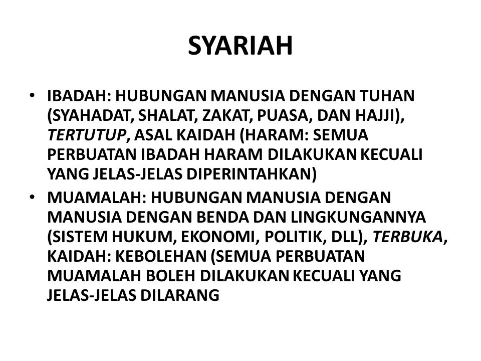 SYARIAH