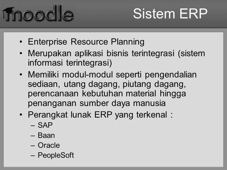 Sistem ERP Enterprise Resource Planning