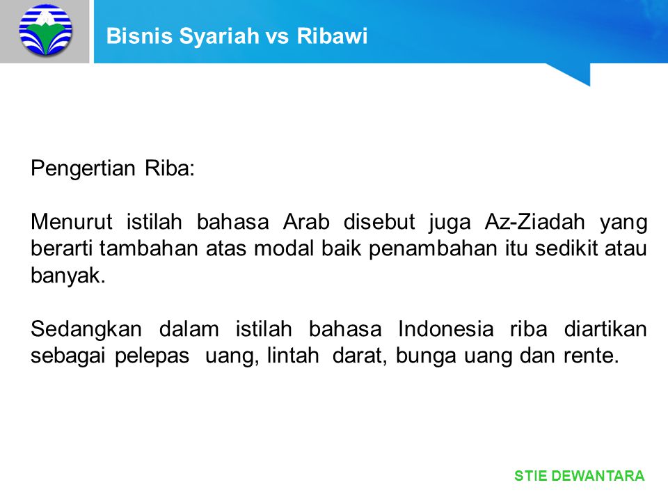 Bisnis Syariah vs Ribawi