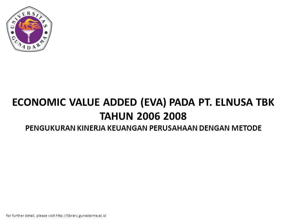 ECONOMIC VALUE ADDED (EVA) PADA PT