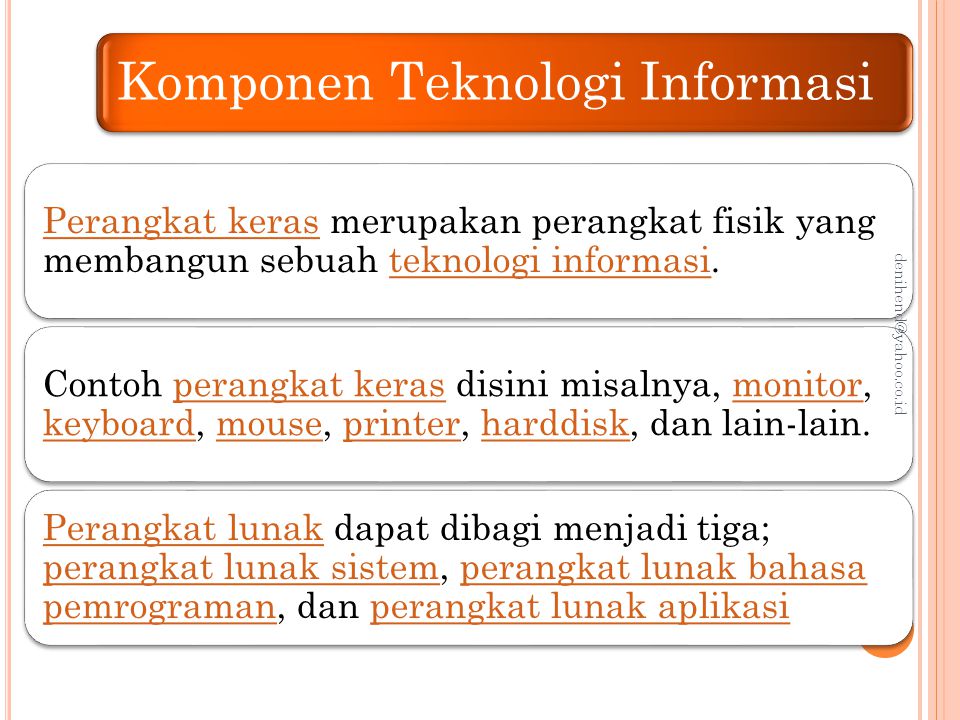 Komponen Teknologi Informasi