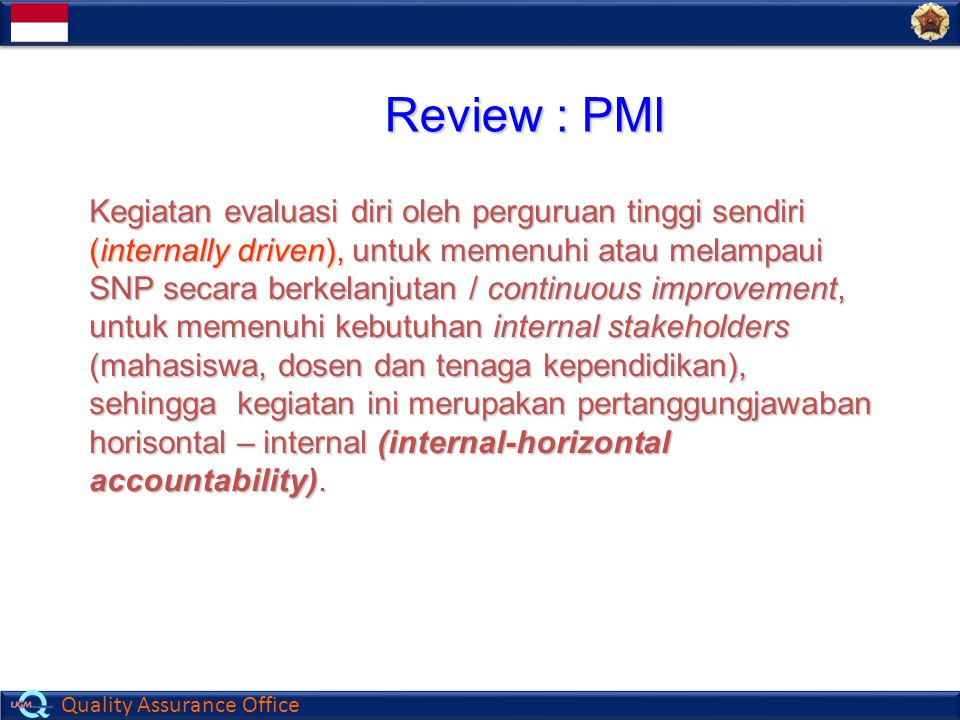 Review : PMI