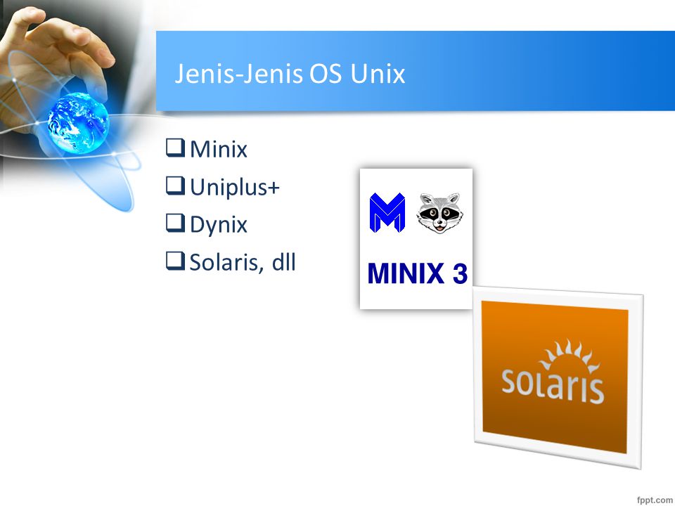 Jenis-Jenis OS Unix Minix Uniplus+ Dynix Solaris, dll