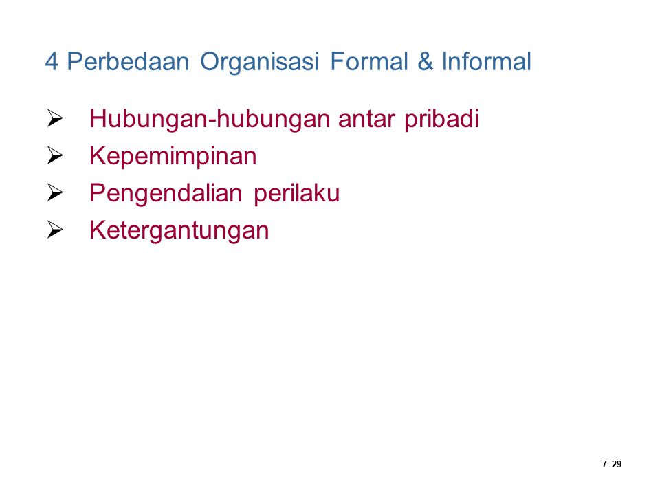 4 Perbedaan Organisasi Formal & Informal