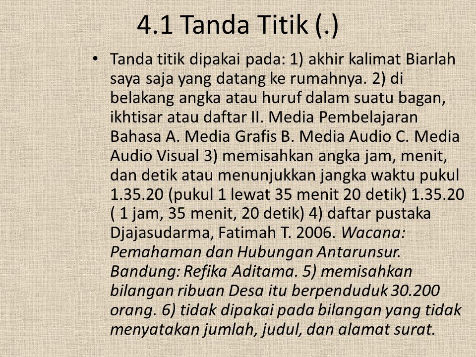 4.1 Tanda Titik (.)