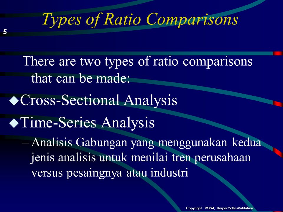 Types of Ratio Comparisons