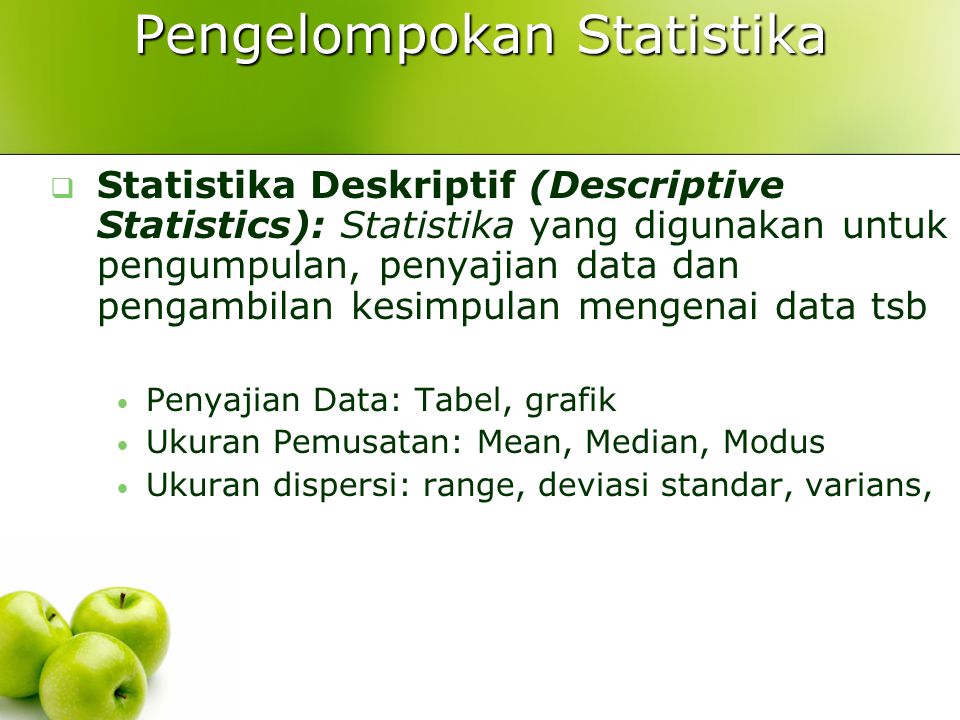 Pengelompokan Statistika