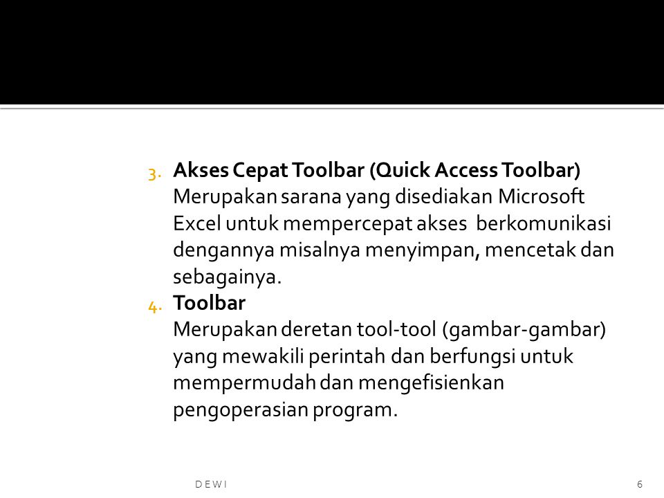 Akses Cepat Toolbar (Quick Access Toolbar)