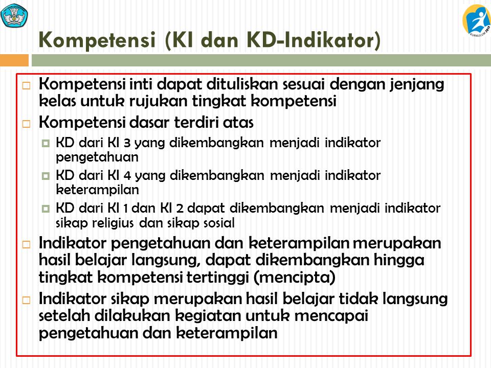 Kompetensi (KI dan KD-Indikator)