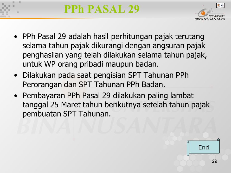 PPh PASAL 29
