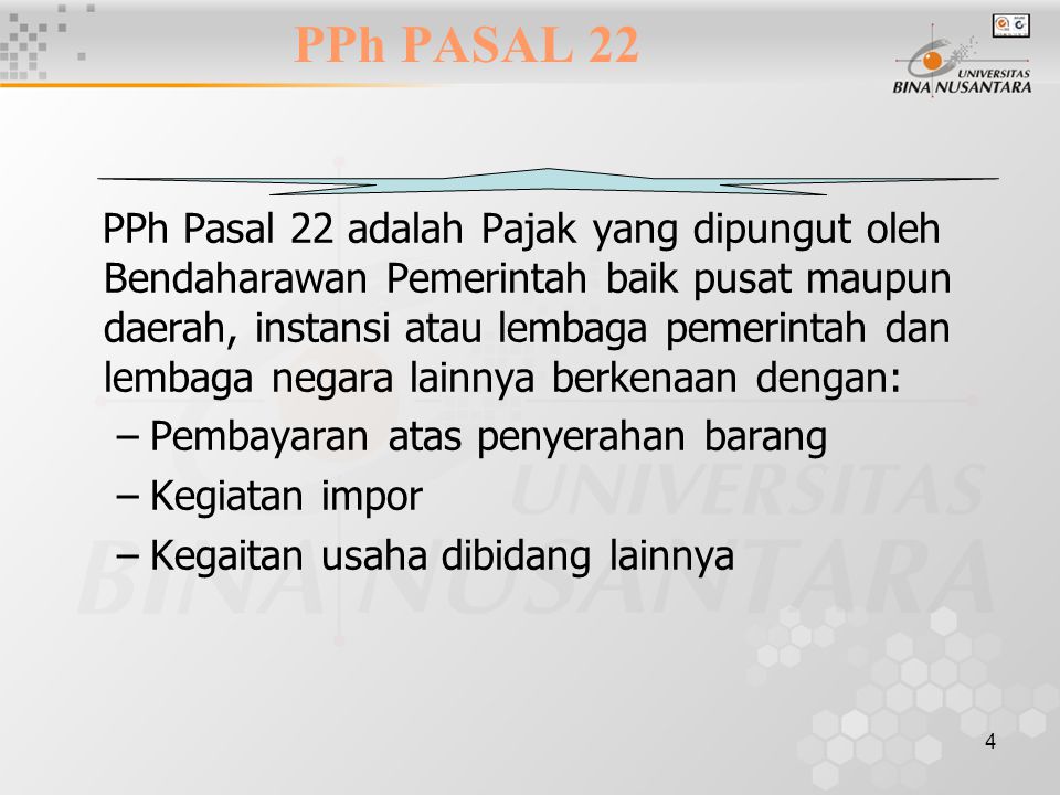 PPh PASAL 22
