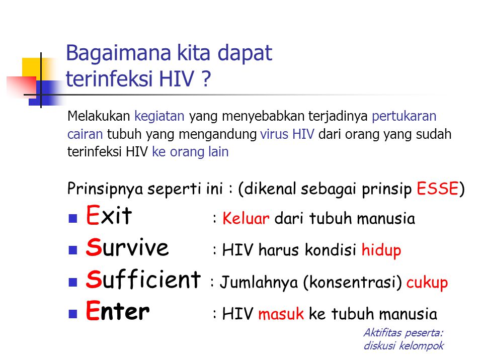 Bagaimana kita dapat terinfeksi HIV