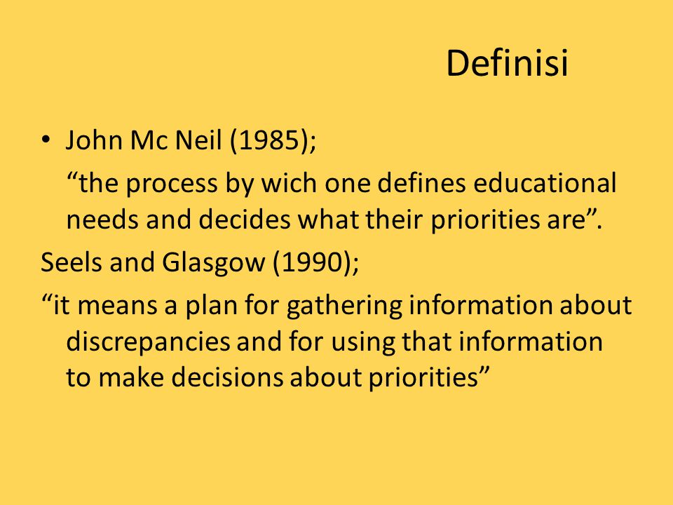 Definisi John Mc Neil (1985);