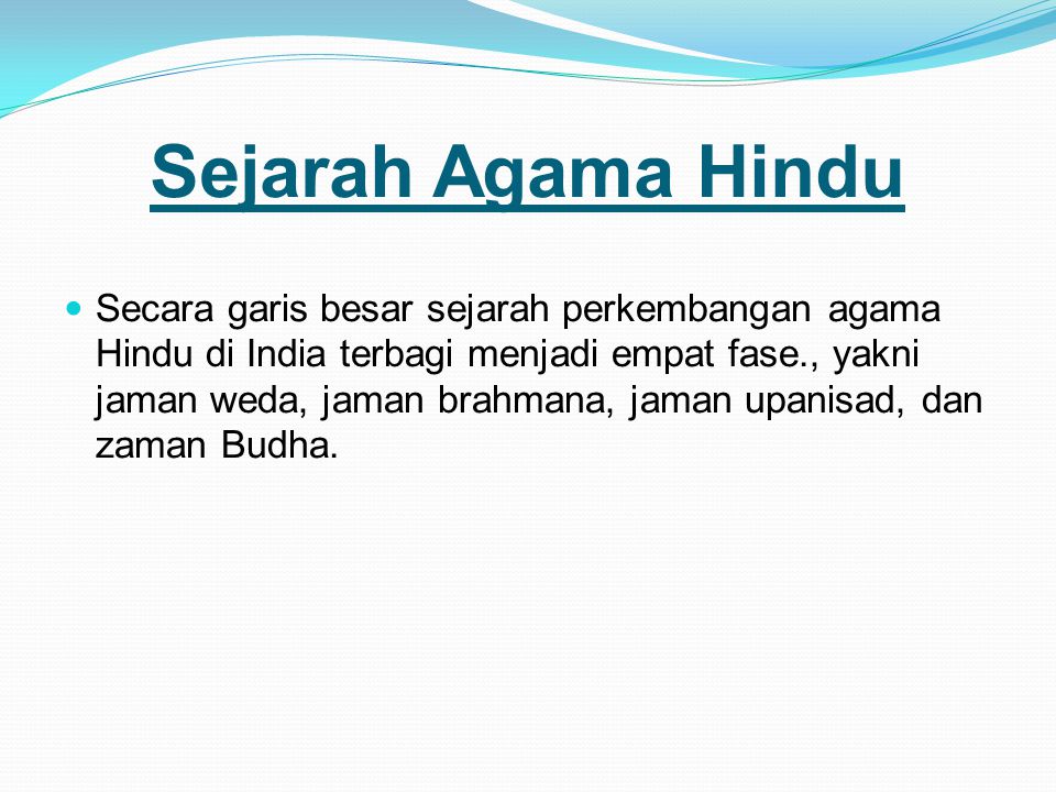Sejarah Agama Hindu