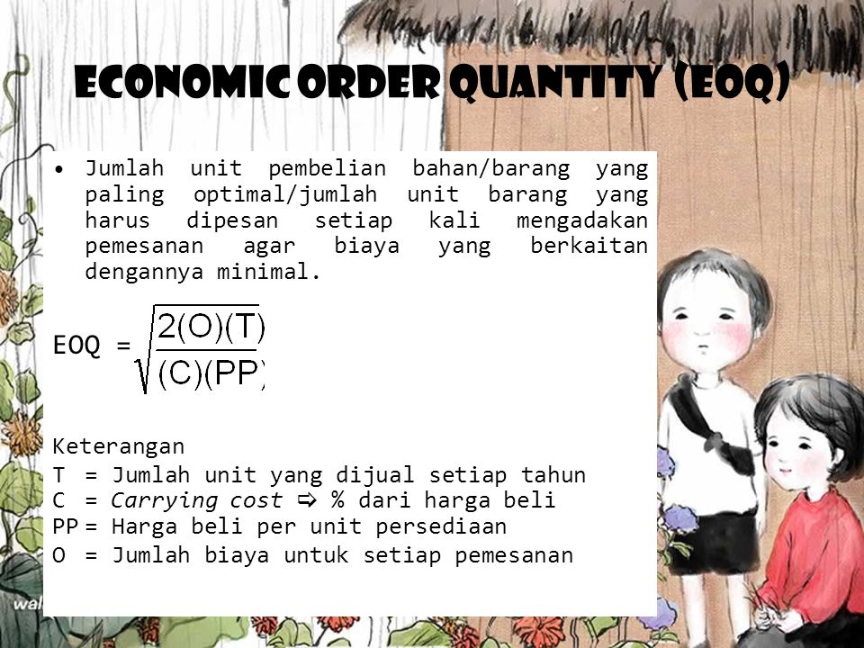 Economic Order Quantity (EOQ)