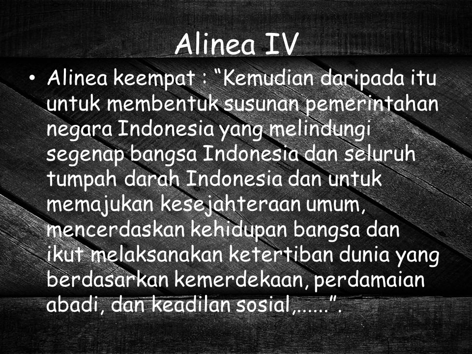 Alinea IV